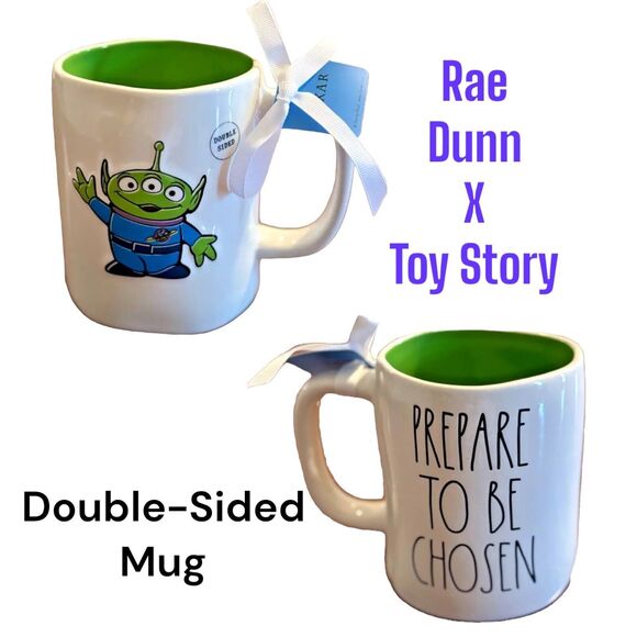Disney Pixar Toy Story Alien Mug - Double Sided -  Ceramic -  Rae Dunn - New - Picture 1 of 7